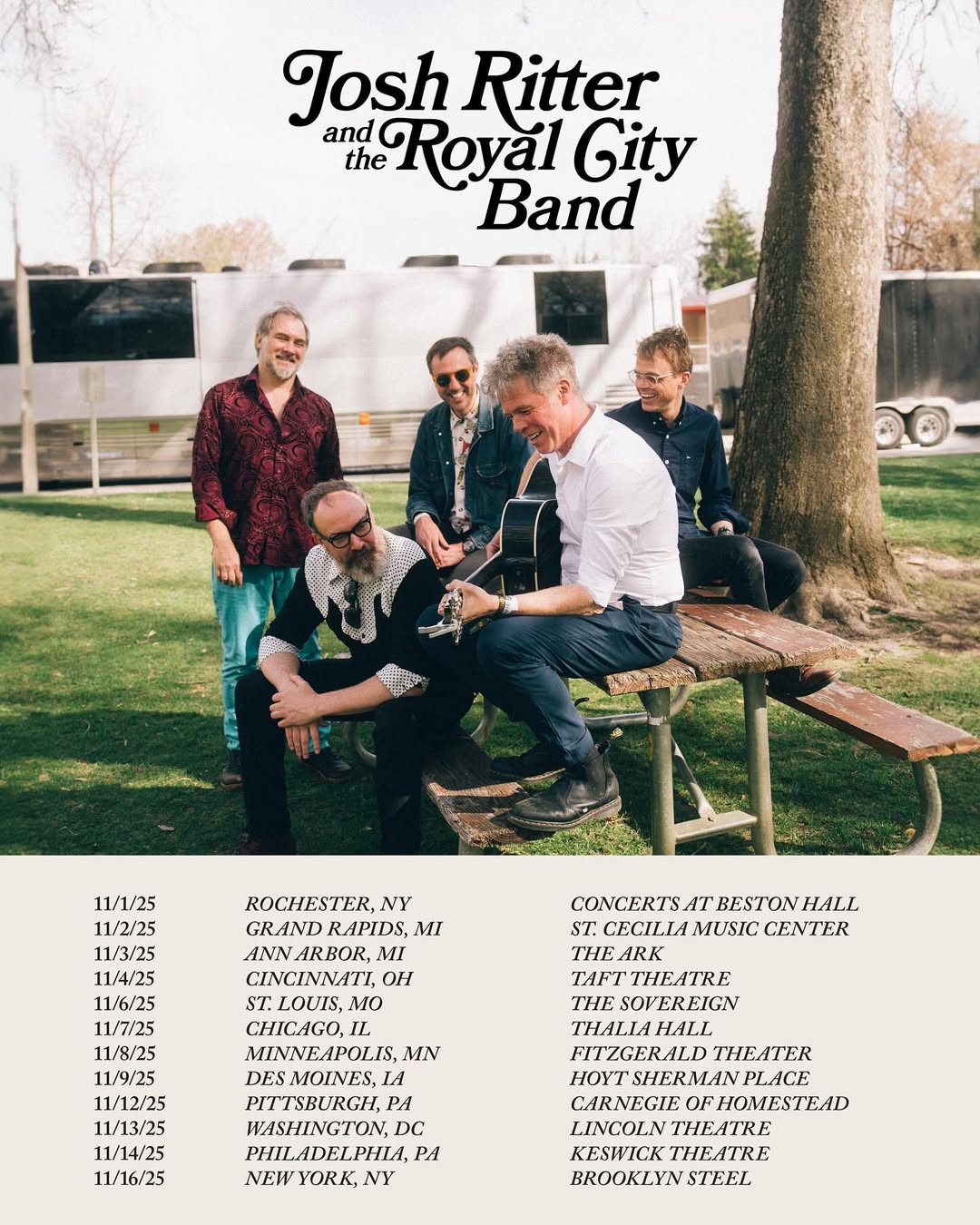 The Royal City Band Tour Poster